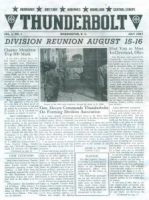 Cover of the first issue of the Thunderbolt, published in July 1947